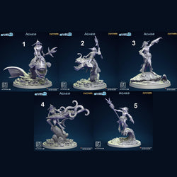 3D Printed Clay Cyanide Adaro Riders Set Maori Mythos 28mm-32mm Ragnarok D&D (Online Only)