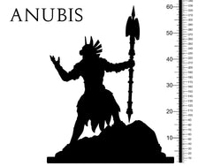 3D Printed Clay Cyanide Anubis Egyptian Mythology 28 32 mm D&D (Online Only)