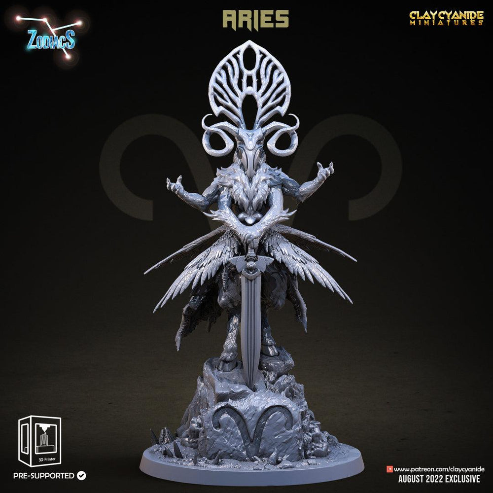 3D Printed Clay Cyanide Aries Zodics 28mm-32mm Ragnarok D&D (Online Only)
