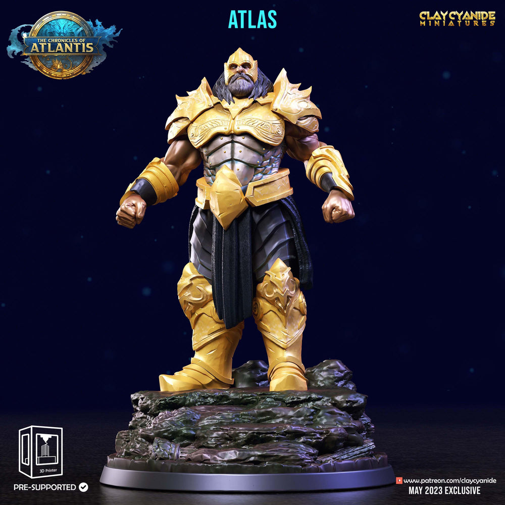 3D Printed Clay Cyanide Atlantis The Chronicles of Atlantis 28 32 mm D&D (Online Only)