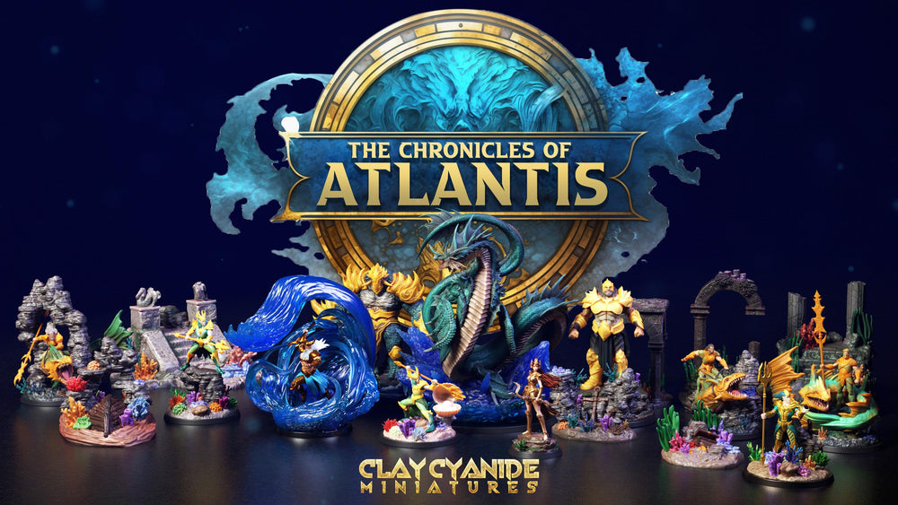 3D Printed Clay Cyanide Atlantis The Chronicles of Atlantis 28 32 mm D&D (Online Only)