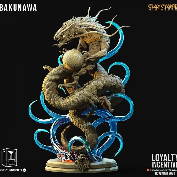 3D Printed Clay Cyanide - Bakunawa 28mm 32mm D&D (Online Only)