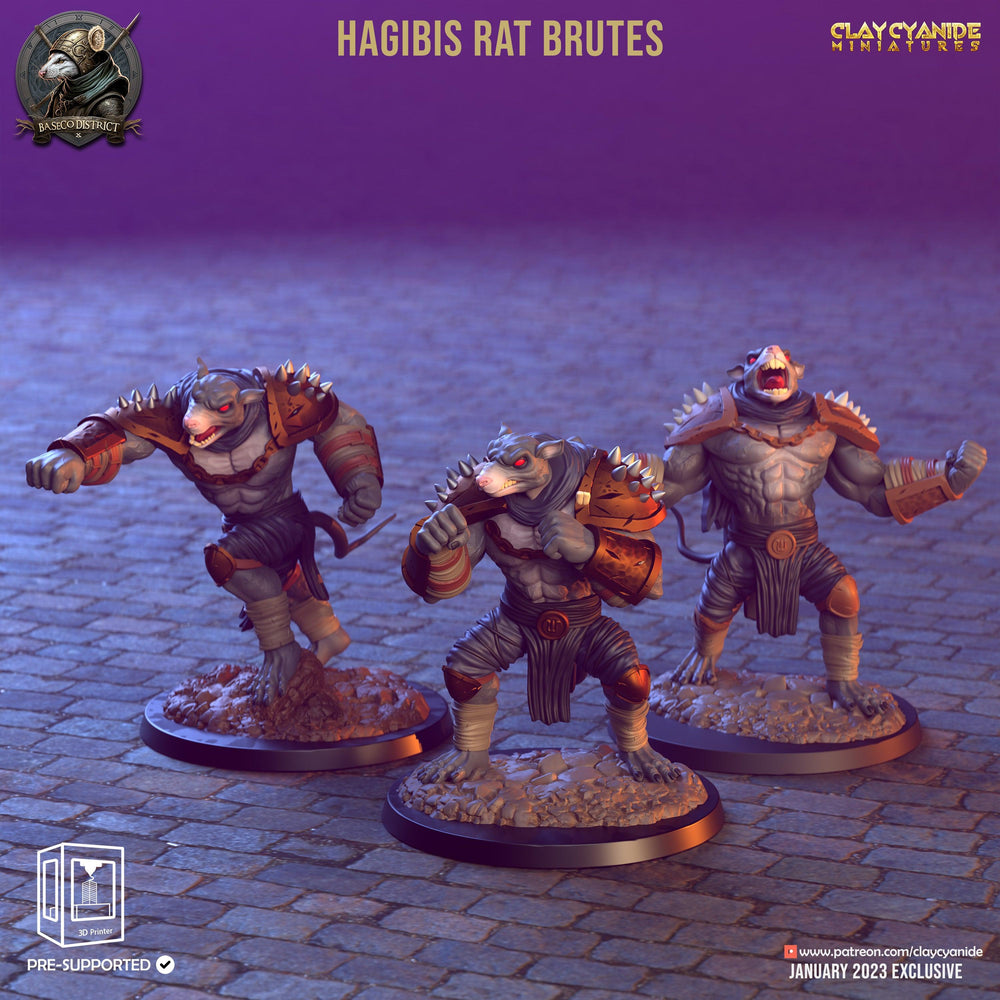 3D Printed Clay Cyanide Baseco District Factions Tribes Ragnarok D&D (Online Only)