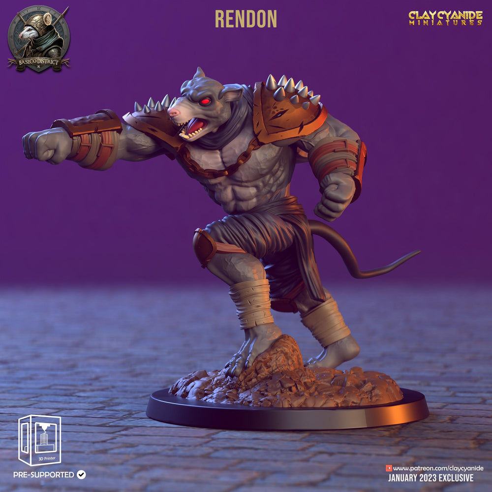 3D Printed Clay Cyanide Baseco District Factions Tribes Ragnarok D&D (Online Only)
