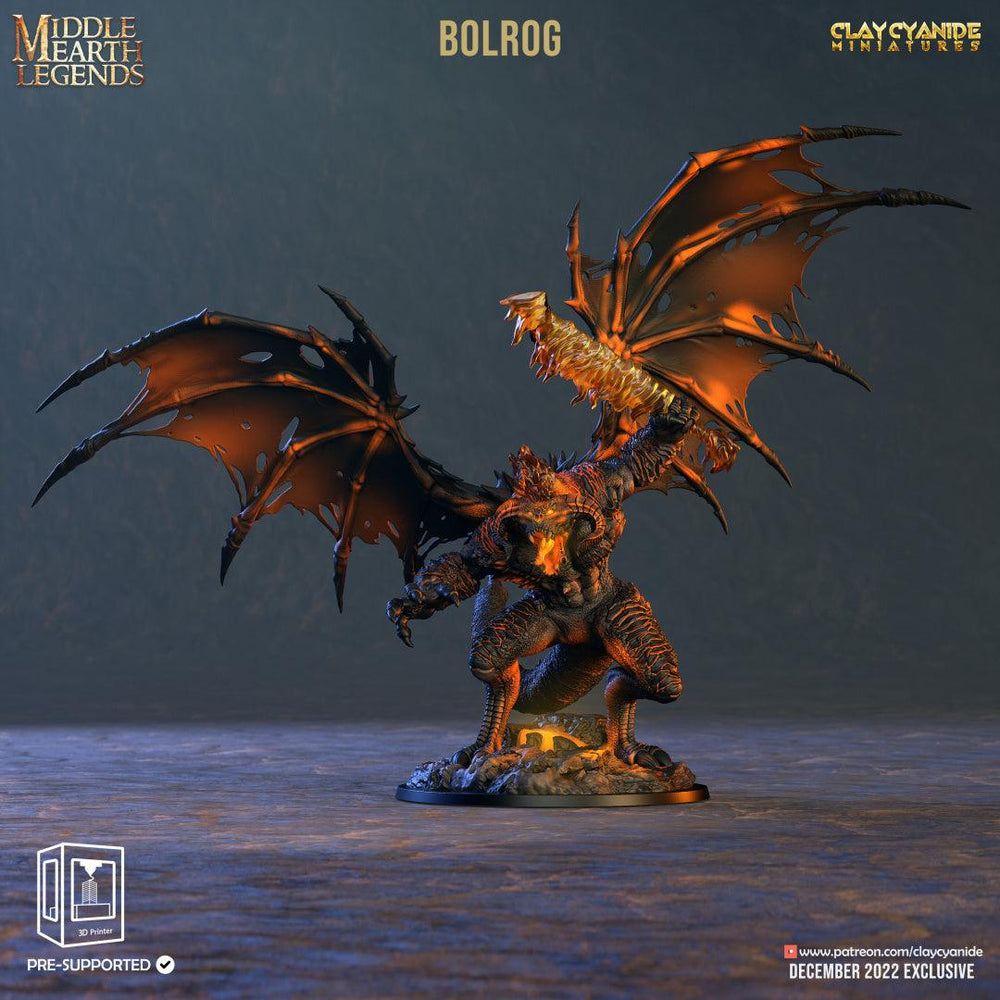 3D Printed Clay Cyanide Borlog Middle Earth Legends 28 32 mm D&D (Online Only)