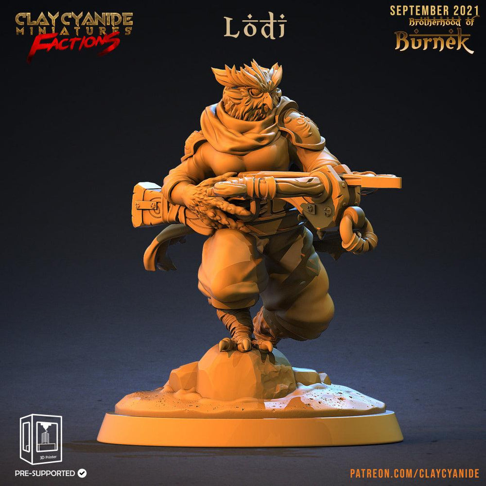 3D Printed Clay Cyanide Burneks Birdmen Owlmen Factions Ragnarok D&D (Online Only)