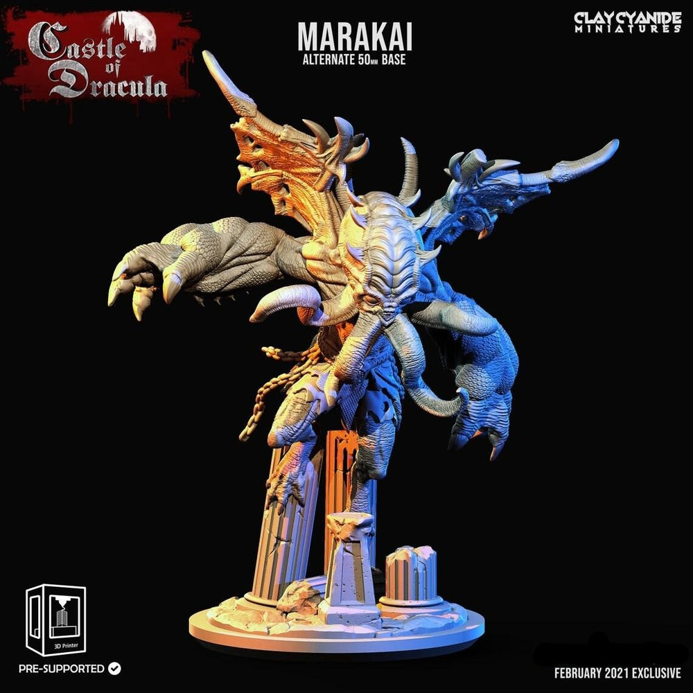 3D Printed Clay Cyanide Castle of Dracula - Marakai 28mm 32mm D&D (Online Only)