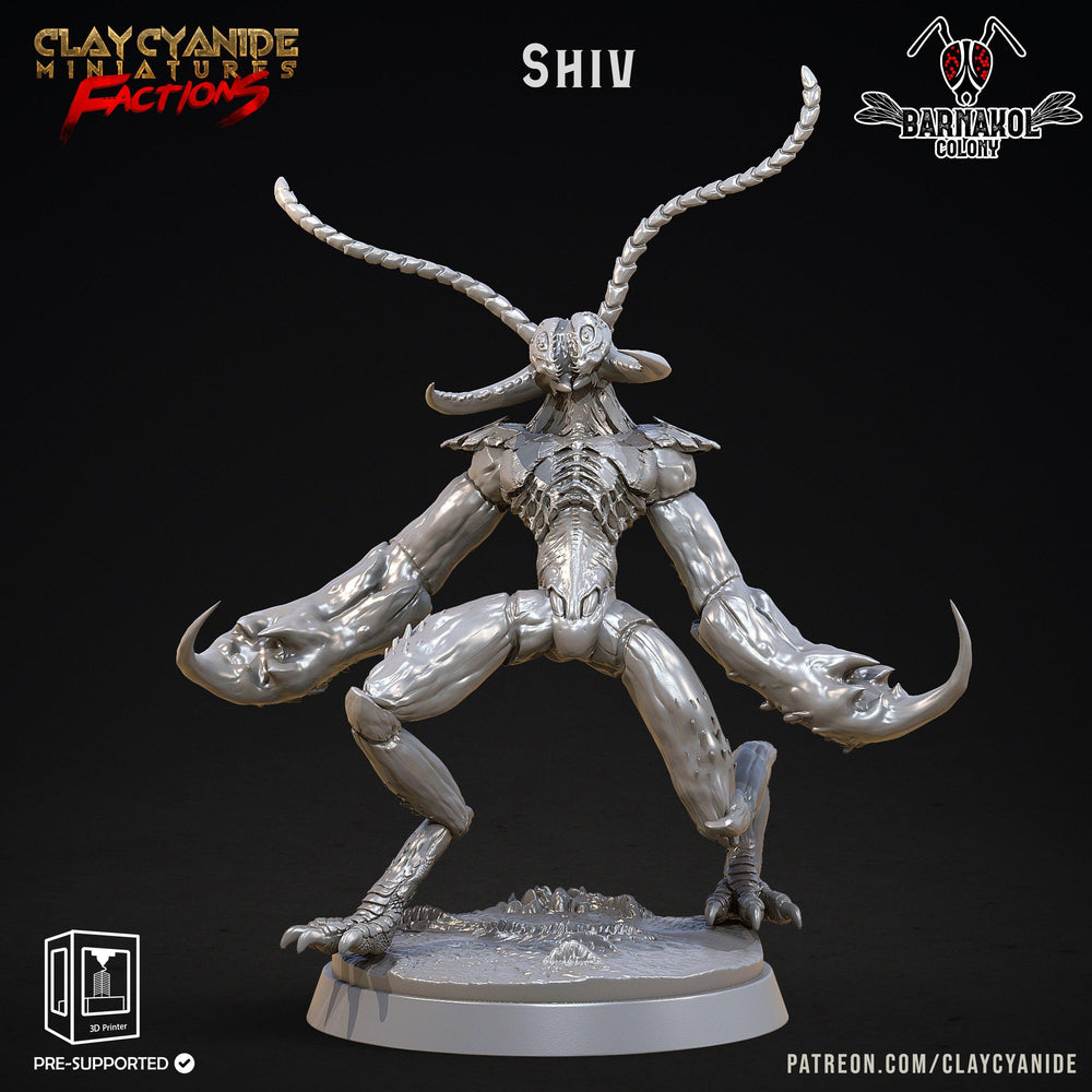 3D Printed Clay Cyanide Colony of Barnakol Tribes Factions Ragnarok D&D (Online Only)