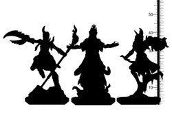 3D Printed Clay Cyanide Cult Fanatics Wrath of Gods Ragnarok D&D (Online Only)