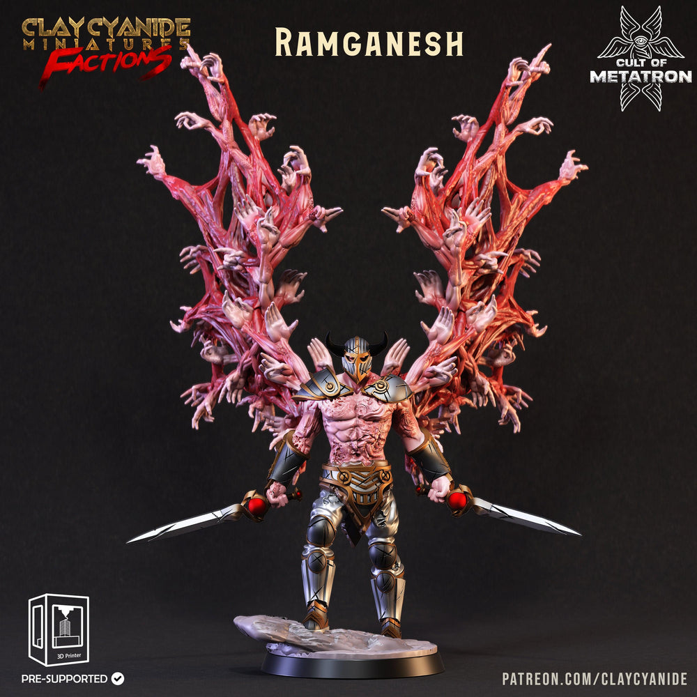 3D Printed Clay Cyanide Cult of Metatron Tribes Factions Ragnarok D&D (Online Only)