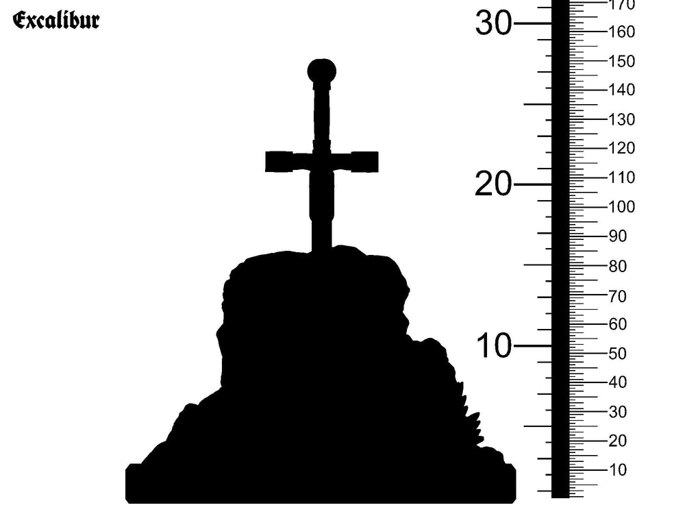 3D Printed Clay Cyanide Excalibur The Legend of King Arthur Ragnarok D&D (Online Only)