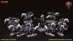 3D Printed Clay Cyanide Faction Dreadblood Ravegers Rendered Images Promo Renders 28 32 mm D&D (Online Only)