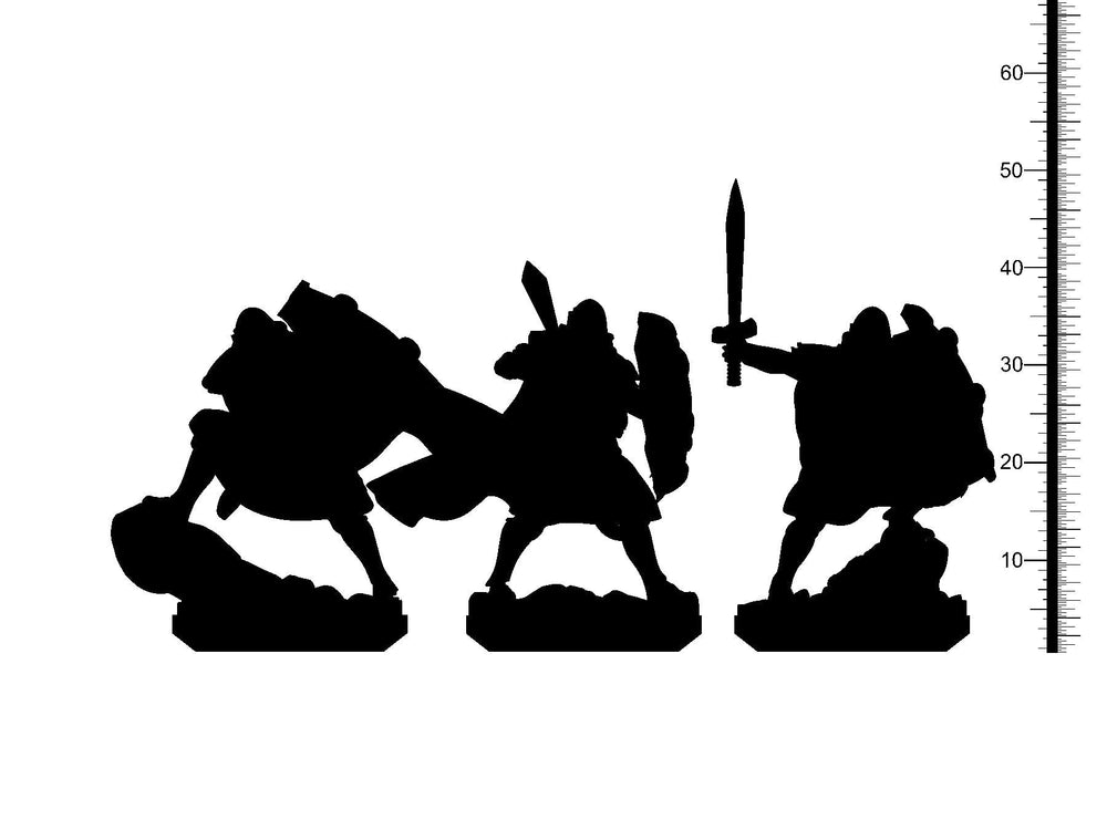 3D Printed Clay Cyanide Fantasy Kingdom - Paladins 28mm 32mm D&D (Online Only)