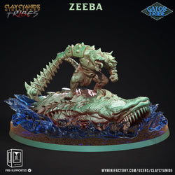 3D Printed Clay Cyanide Gator Factions Tribes Ragnarok D&D (Online Only)