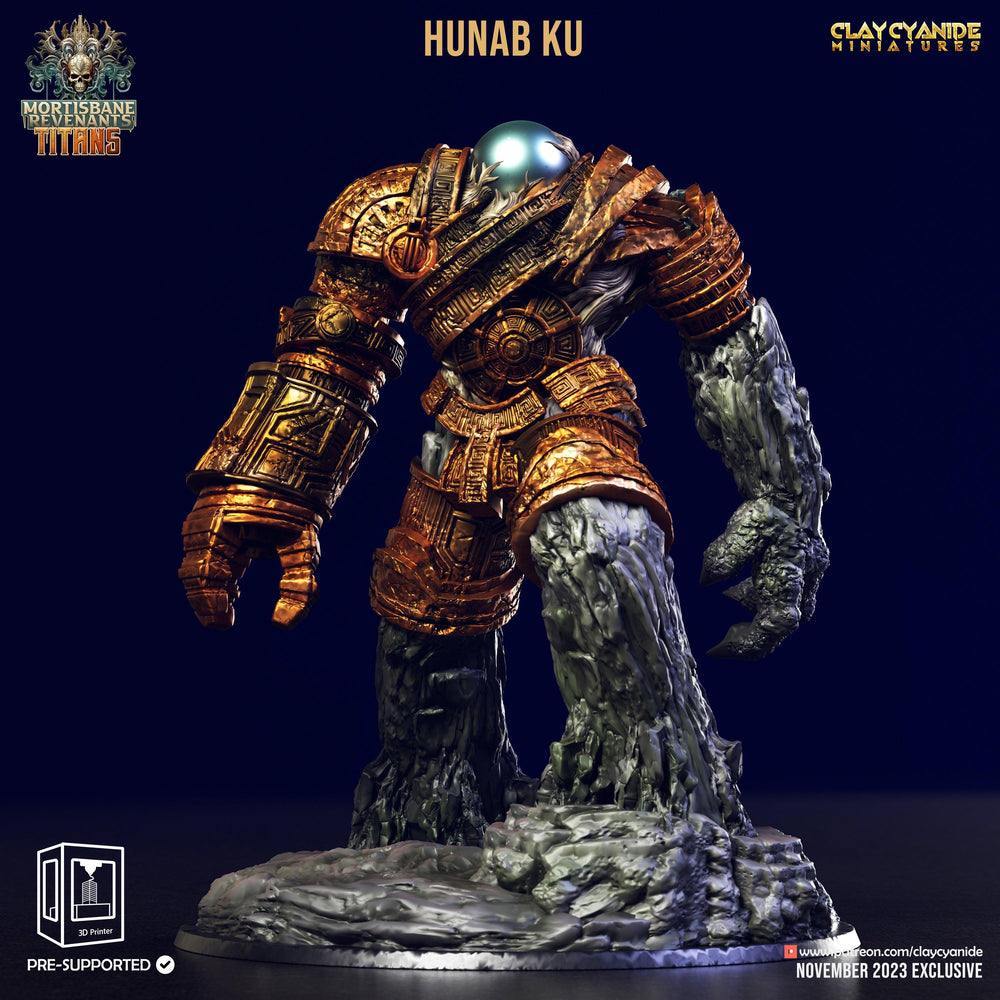3D Printed Clay Cyanide Hunab Ku Mortisbane Titans Set 28 32 mm D&D (Online Only)