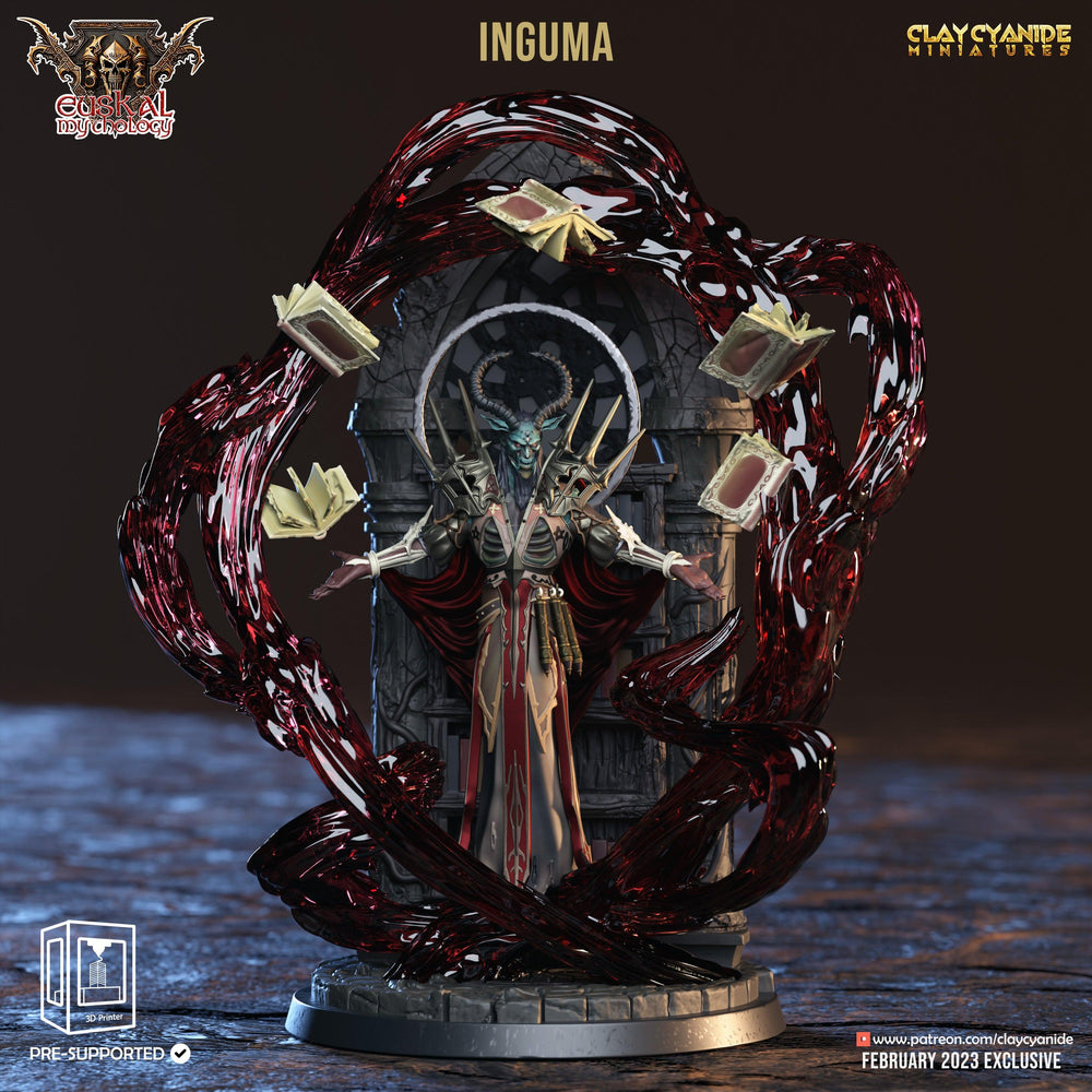 3D Printed Clay Cyanide Inguma Euskal Mythology 28 32 mm D&D (Online Only)