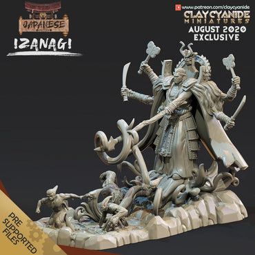 3D Printed Clay Cyanide Izanagi Japanese Deities Ragnarok D&D (Online Only)