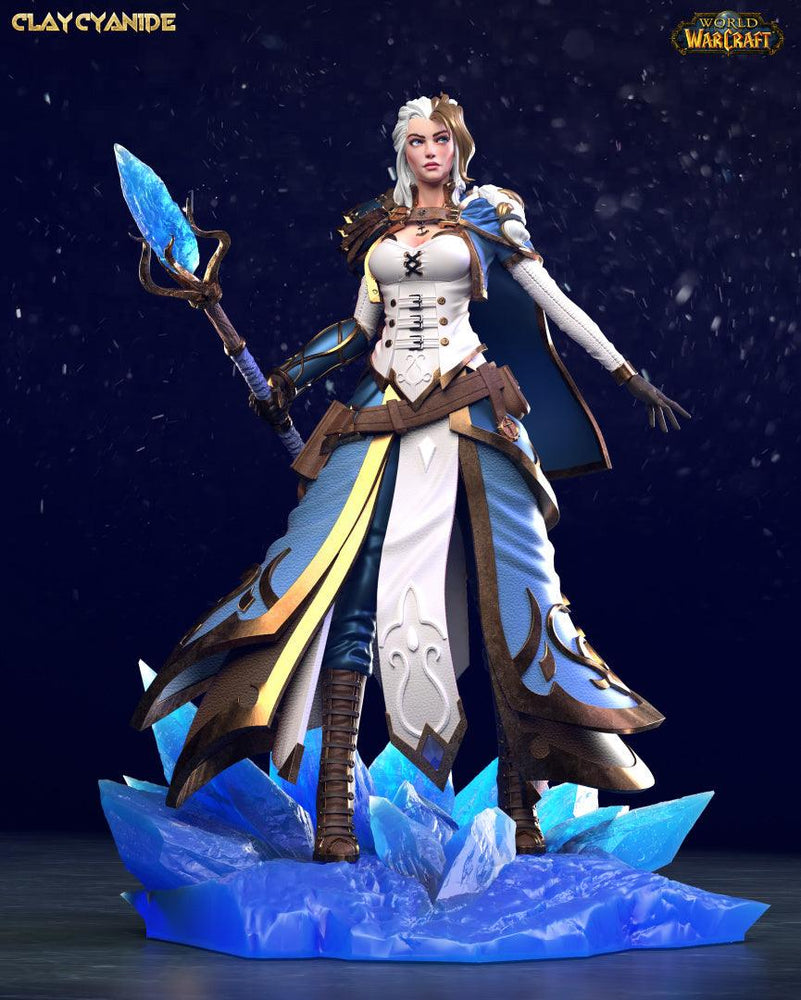 3D Printed Clay Cyanide Jaina Proudmoore 28 32 mm D&D (Online Only)