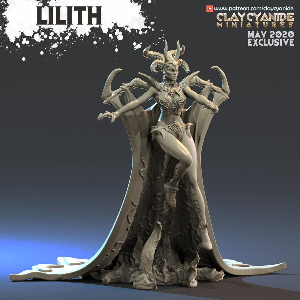 3D Printed Clay Cyanide Lilith Angels VS Demons Ragnarok D&D (Online Only)