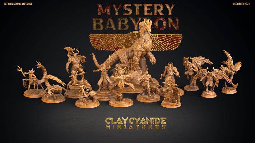 3D Printed Clay Cyanide Mystery Babylon - Mushussu 28mm 32mm D&D (Online Only)