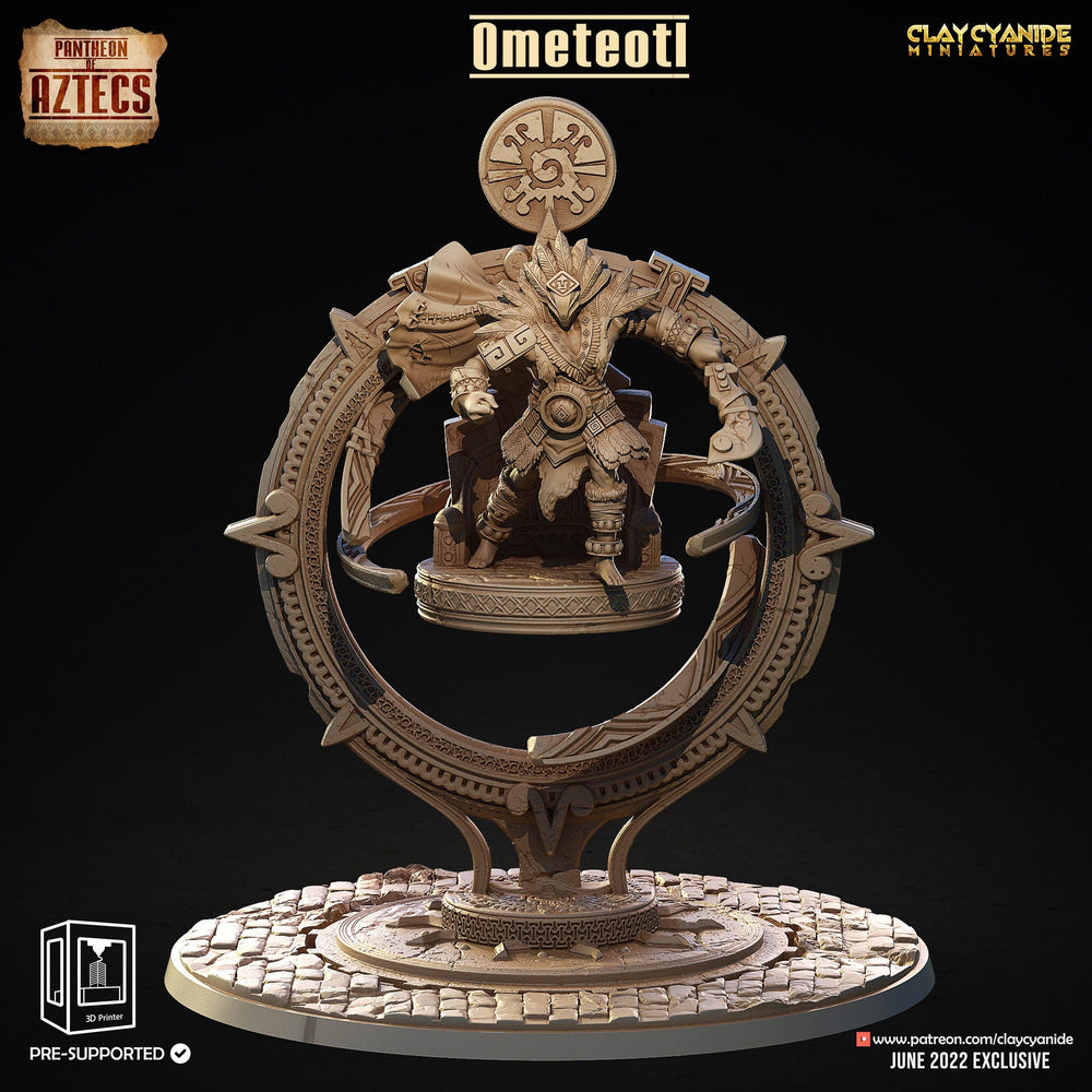 3D Printed Clay Cyanide Pantheon Of Aztecs Set Ragnarok D&D (Online Only)