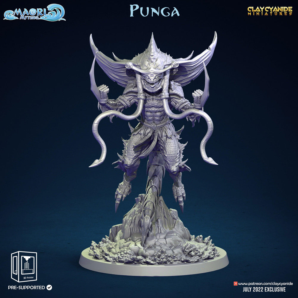 3D Printed Clay Cyanide Punga Maori Mythos 28mm-32mm Ragnarok D&D (Online Only)