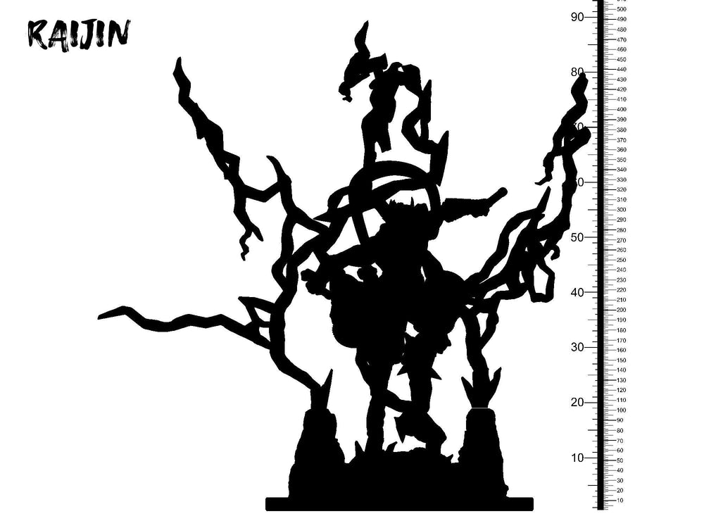 3D Printed Clay Cyanide Raijin Japanese Deities Ragnarok D&D (Online Only)