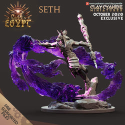 3D Printed Clay Cyanide Seth God Ancient Egypt Ragnarok D&D (Online Only)