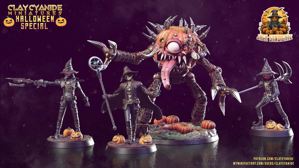 3D Printed Clay Cyanide Shadowbane The Jack Syndicate Set 28 32 mm D&D (Online Only)