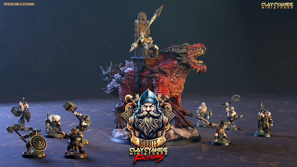 3D Printed Clay Cyanide The Bobbits Factions Ragnarok D&D (Online Only)