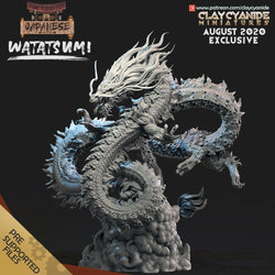 3D Printed Clay Cyanide Watatsumi Japanese Deities Ragnarok D&D (Online Only)