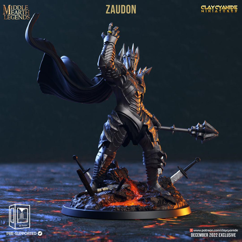 3D Printed Clay Cyanide Zaudon Middle Earth Legends D&D (Online Only)