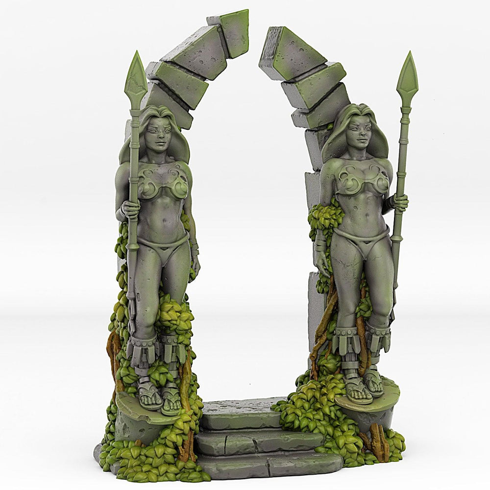 3D Printed Fantastic Plants and Rocks Amazone Portal With Its Lianas Effect 28 32 mm Wargaming DnD (Online Only)