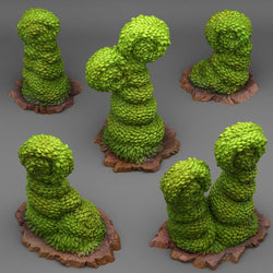 3D Printed Fantastic Plants and Rocks Majestic Hedge 28mm - 32mm D&D Wargaming (Online Only)