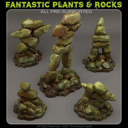 3D Printed Fantastic Plants and Rocks Primal Inuk Shuk 28mm - 32mm D&D Wargaming (Online Only)