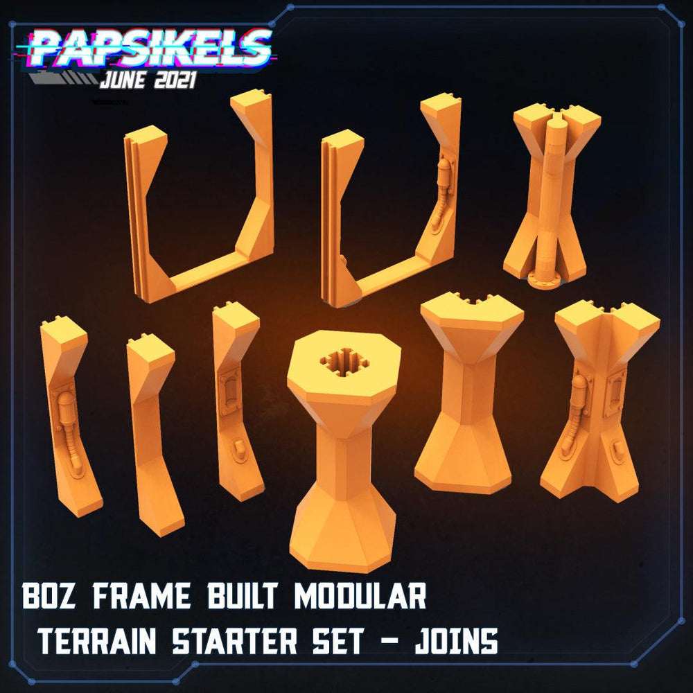 3D Printed Papsikels Boz Frame Built Modular Terrain Starter Set Aliens vs Humans Part 2 28mm 32mm (Online Only)