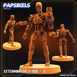 3D Printed Papsikels Cyberpunk Exterminator E-800 Set - 28mm 32mm (Online Only)