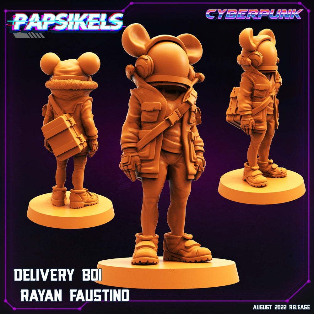 3D Printed Papsikels Cyberpunk Sci-Fi Cyber Delivery Set - 28mm 32mm (Online Only)