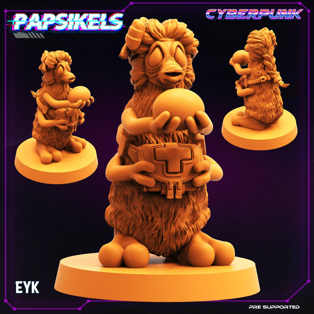 3D Printed Papsikels Cyberpunk Sci-Fi EYK - 28mm 32mm (Online Only)