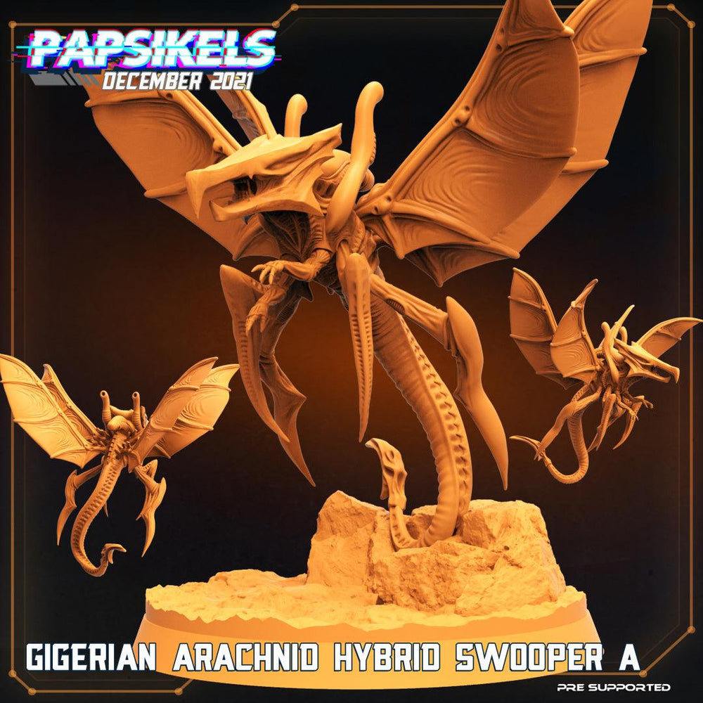 3D Printed Papsikels Cyberpunk Sci-Fi Gigerian Arachnid Hybrid Reaper A - 28mm 32mm (Online Only)