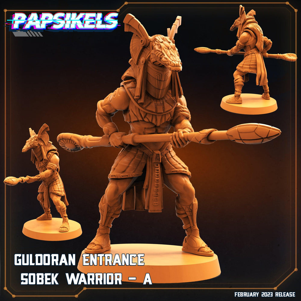 3D Printed Papsikels Cyberpunk Sci-Fi - Guldoran Entrance Warrior Set - Star Entrance 28mm 32mm (Online Only)