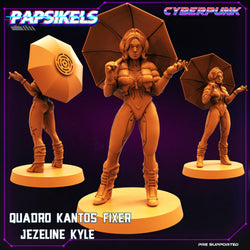 3D Printed Papsikels Cyberpunk Sci-Fi Quadro Kantos Set - 28mm 32mm (Online Only)