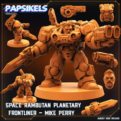 3D Printed Papsikels Cyberpunk Sci-Fi Space Rambutan Set - 28mm 32mm (Online Only)