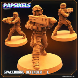 3D Printed Papsikels Cyberpunk Sci-Fi Spaceborne Defender Set - 28mm 32mm (Online Only)