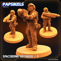 3D Printed Papsikels Cyberpunk Sci-Fi Spaceborne Defender Set - 28mm 32mm (Online Only)