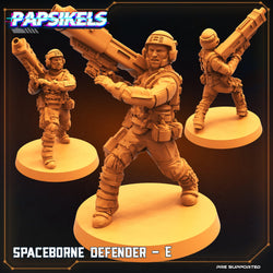 3D Printed Papsikels Cyberpunk Sci-Fi Spaceborne Defender Set - 28mm 32mm (Online Only)