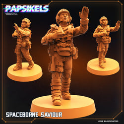 3D Printed Papsikels Cyberpunk Sci-Fi Spaceborne Defender Set - 28mm 32mm (Online Only)