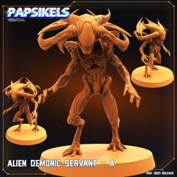 3D Printed Papsikels May 2023 Scifi - Star Entrance - Into The Multi World Set Alien Demonic Servant Set 28mm 32mm (Online Only)