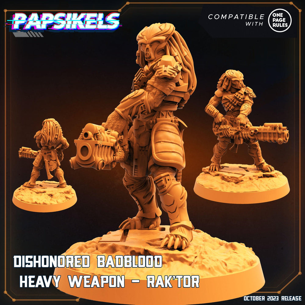 3D Printed Papsikels Raktor Dishonored Badblood Skullhunter Mastab 28mm 32mm (Online Only)