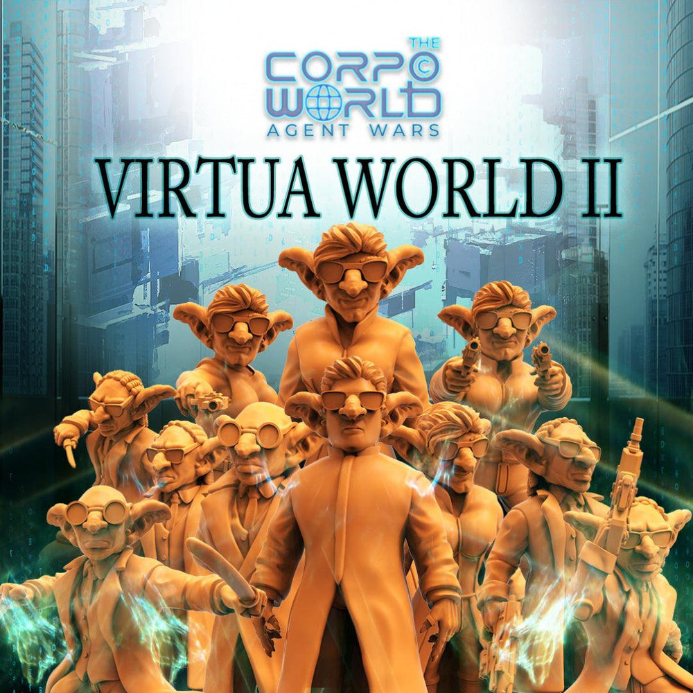 3D Printed Papsikels Sci-Fi Goblin Resistance 2 Set Virtua Corpo World  - 28mm 32mm (Online Only)